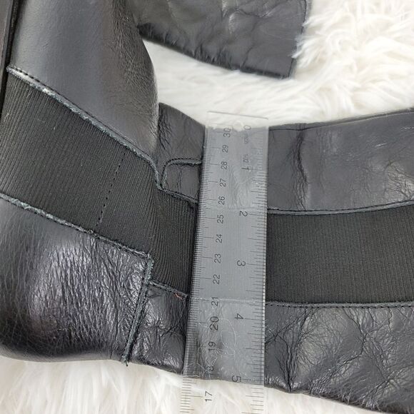 Kenneth cole reaction black leather riding boots pull on - Picture 10 of 10
